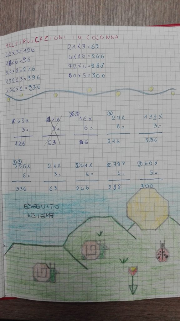 Moltiplicazioni In Colonna Carnevale Matematica In Terza Gennaio Febbraio Maestra Anita