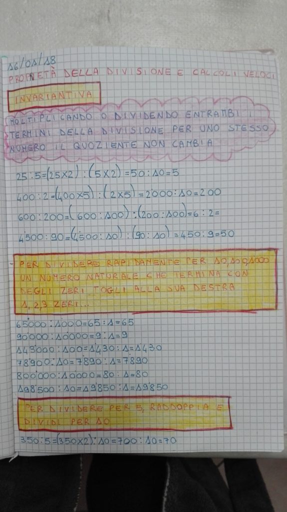 Divisioni In Colonna Con Due Cifre Al Divisore Primo Metodo Matematica In Quarta Gennaio Maestra Anita