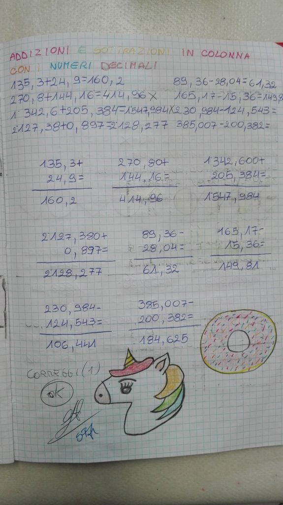 Operare Con I Numeri Decimali Matematica In Quarta Aprile Maestra Anita