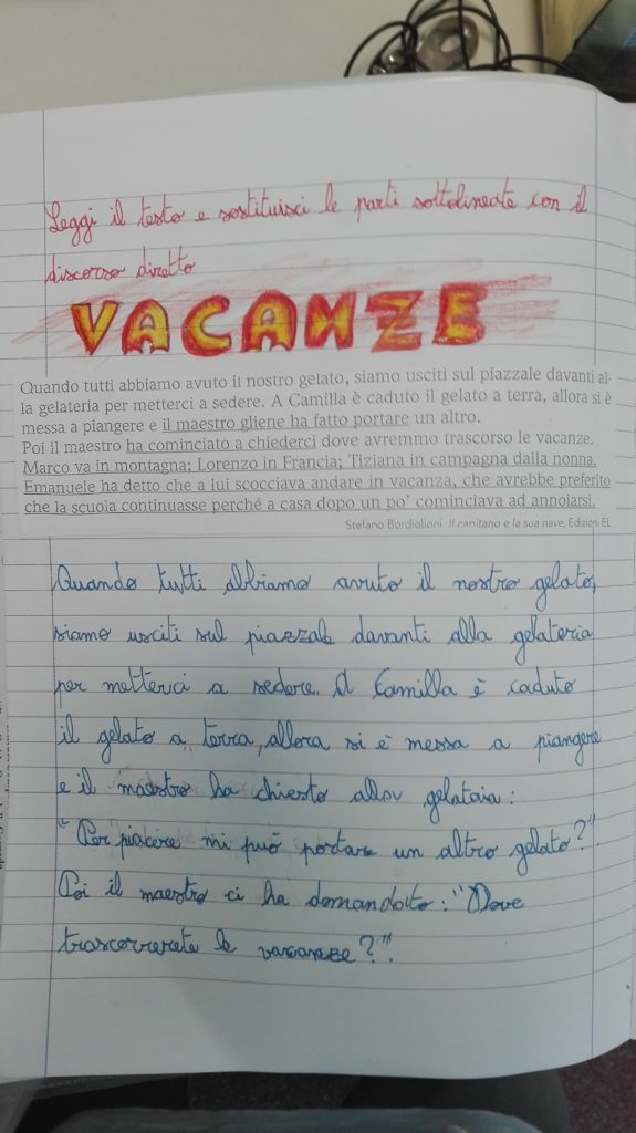 Discorso Diretto E Discorso Indiretto In Quarta Giugno Maestra Anita