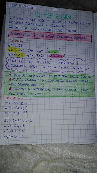 Le Espressioni Matematica In Quinta Novembre Maestra Anita