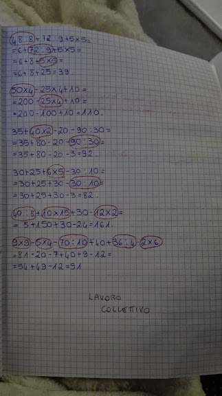 Le Espressioni Matematica In Quinta Novembre Maestra Anita